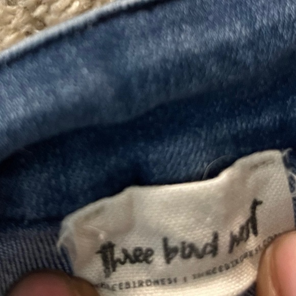 Three Bird Nest High Rise Jeans Crochet Boho Western Festival Fairycore Hippie - Picture 4 of 8